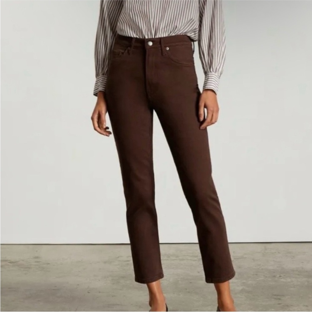 Everlane Organic Cotton Cheeky Jeans in Dark Brown